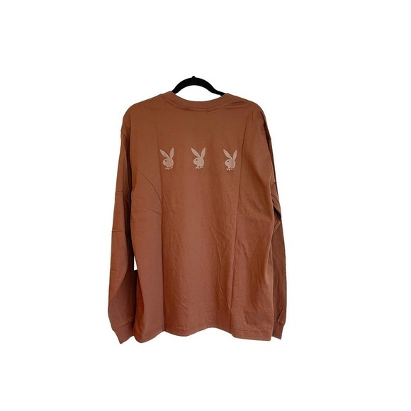 New PacSun Playboy Haus Puffy Logo Crewneck Long Sleeve T-Shirt Men's Size L - Picture 2 of 11